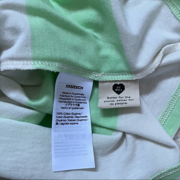 Madewell Essential Tee Brookline Stripe Supima Cotton Shirt Women’s Size XXS - Picture 4 of 8